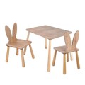 Set masa si scaun pentru copii, Rosewood, BLTYZ-AKTV059-1, Stejar