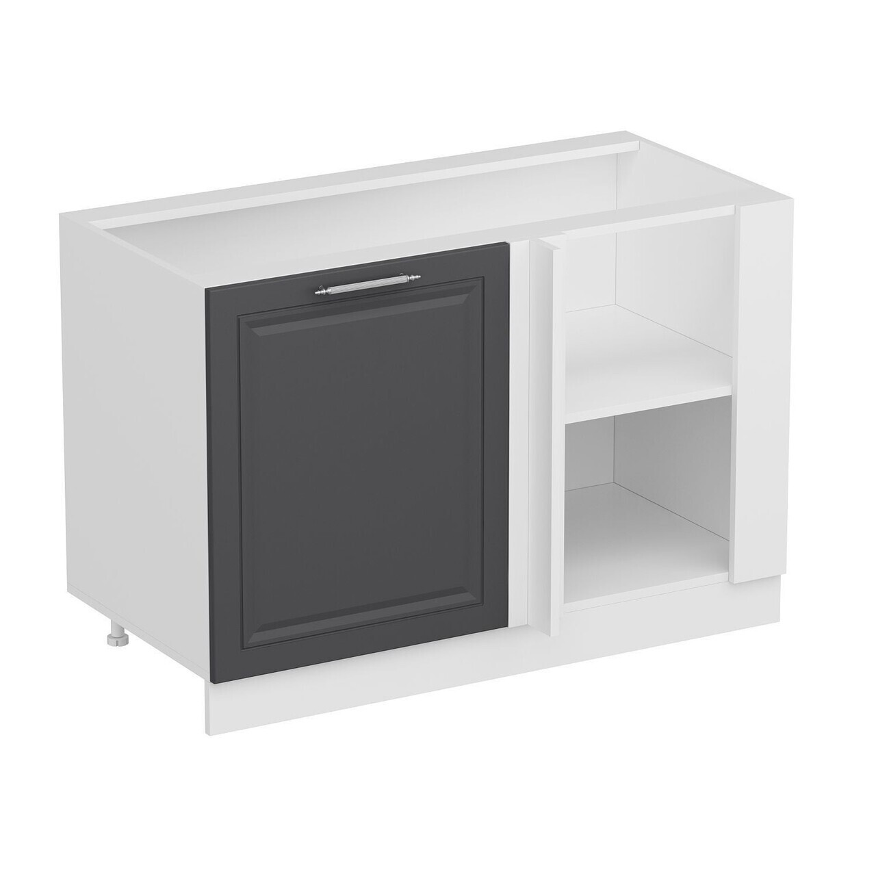 Dulap pentru bucatarie, Hanah Home, Minar, 120x82x56 cm, Alb / Antracit — imaginea 3