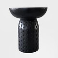 Masuta de cafea Charme, Homla, 37x42 cm, lemn, negru