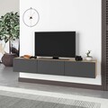 Comoda TV, Homitis, Francy 180, Stejar safir / Antracit