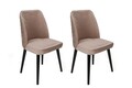 Set scaune 4 piese, Nmobb, Tutku-304 V4, Metal, Bej/Negru