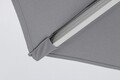 Umbrela pentru gradina/terasa Vienna, Bizzotto, Ø300 cm, stalp Ø48 mm, aluminiu/poliester, gri inchis