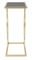 Masuta Glam, Mauro Ferretti, 45.5x25.5x60 cm, fier, negru/auriu