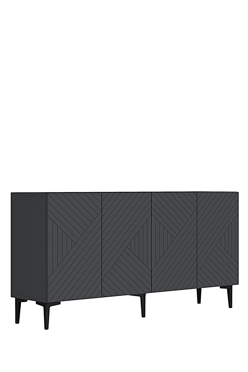 Consola, Hanah Home, Ferro 150, 150x75x32 cm, Antracit - view 4