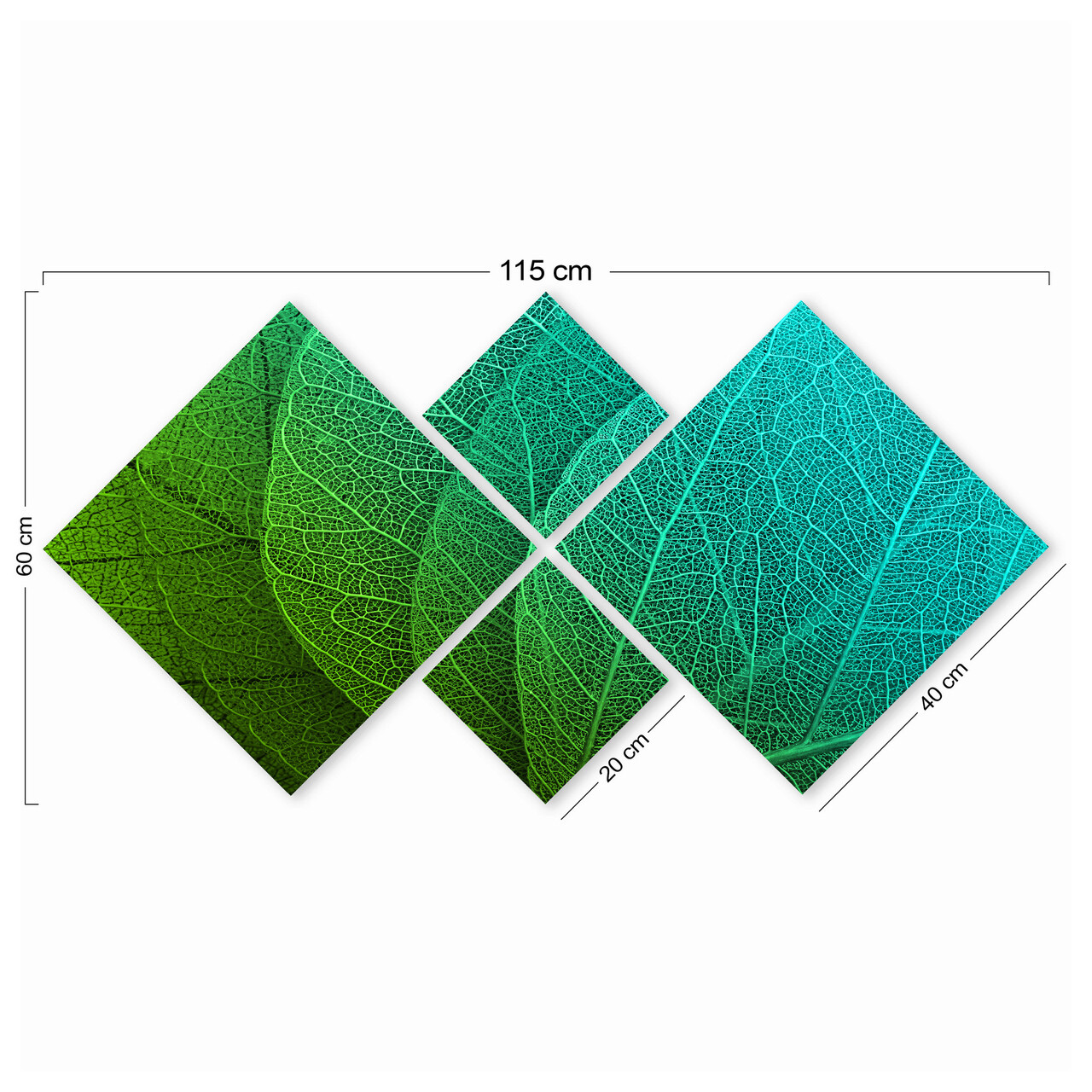 Set 4 tablouri decorative, 4MDF189835769, MDF, Imprimat UV, Multicolor