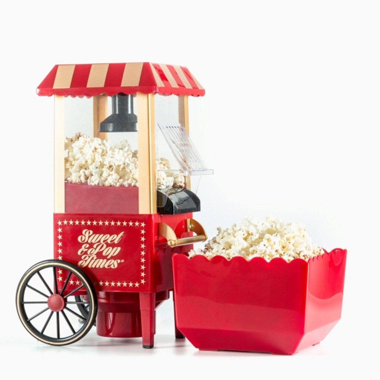Aparat De Facut Popcorn Sweet & Pop Times InnovaGoods 1200W, Rosu