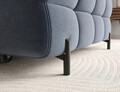 Coltar extensibil dreapta 3 locuri ELTAP, RT-40AU, Felro, 285x181x93 cm, lemn/poliester, albastru