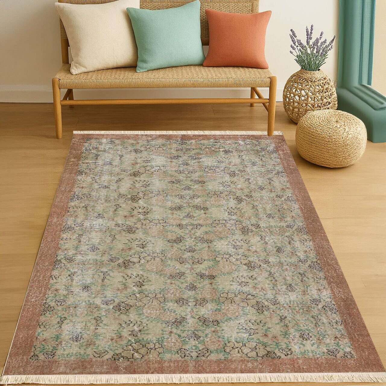 Covor, 322, 120x180 cm, Bumbac, Multicolor — imaginea 3