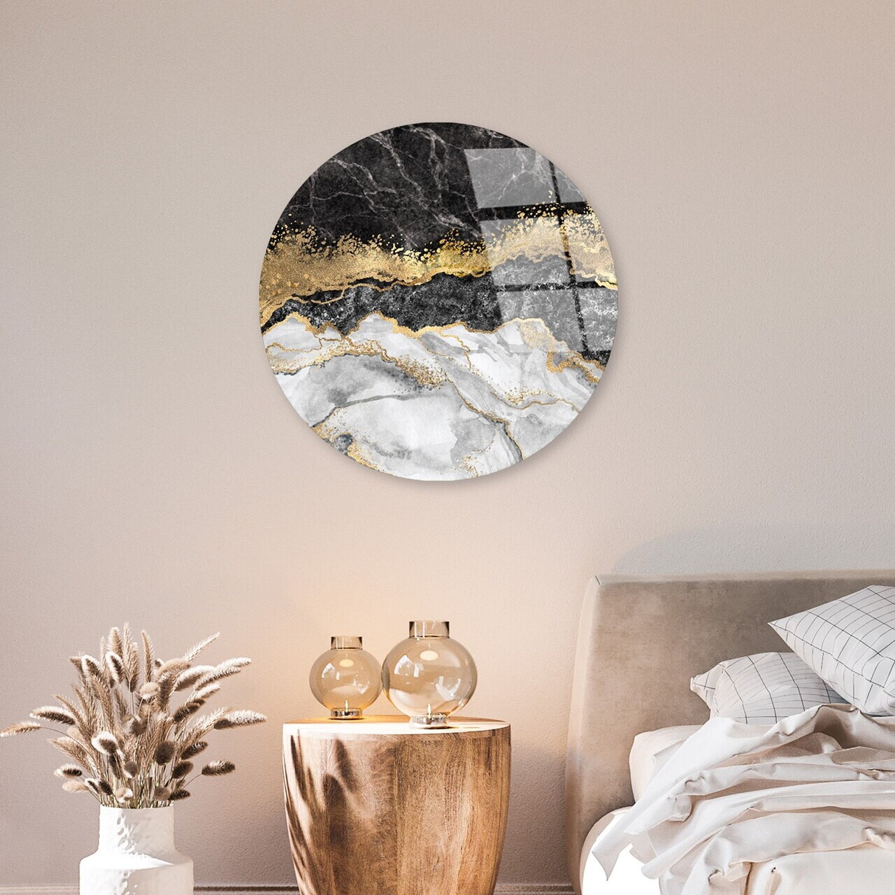 Tablou decorativ, UV-1133, Diametru: 60 cm, Multicolor — imaginea 2