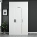 Dulap pentru haine, Minerva, Kale 235, 135x235x52 cm, PAL, Alb