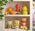 Set 2 cesti, Lemon Double Lady, Brandani, 10.5x17.5 cm, dolomit