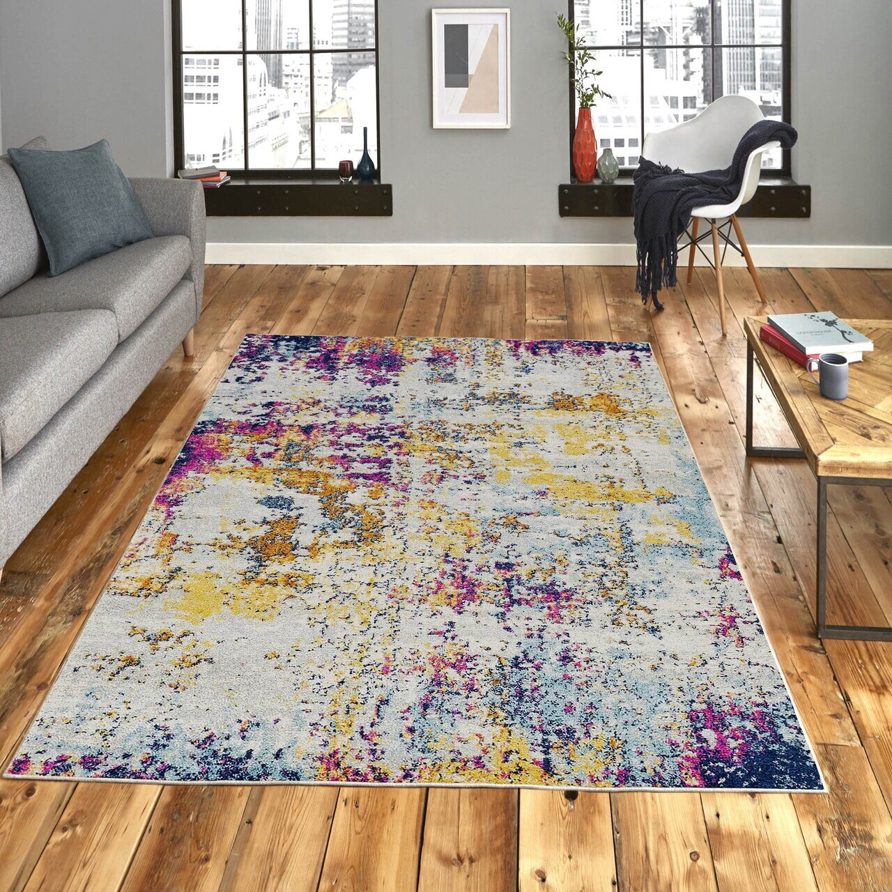 Covor Woopamuk166 80x150 cm Bumbac/Poliester Multicolor