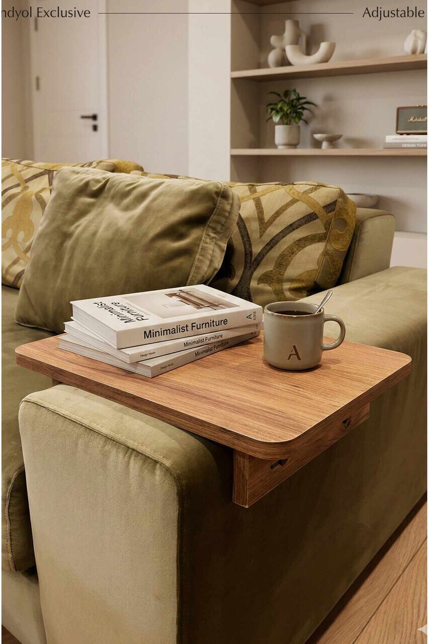 Masuta pentru cotiera canapea, Hanah Home, Ck33C, 40x10x30 cm, PAL, Pin — imaginea 2
