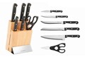 Set cutite cu suport 7 piese BergHOFF, Essentials Quadra, inox/lemn