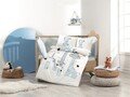 Lenjerie de pat pentru copii 4 piese, Buddy - Blue, Hobby, Bumbac Poplin