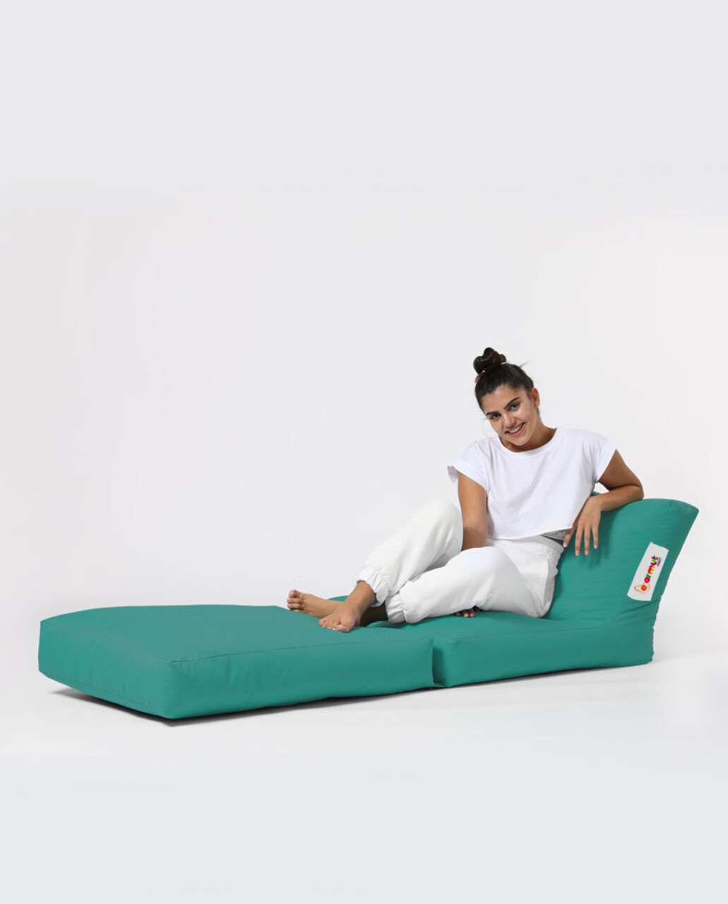 Fotoliu Extensibil, Siesta, Ferndale Bean Bag, 55 - 180 Cm, Poliester Impermeabil, Turcoaz