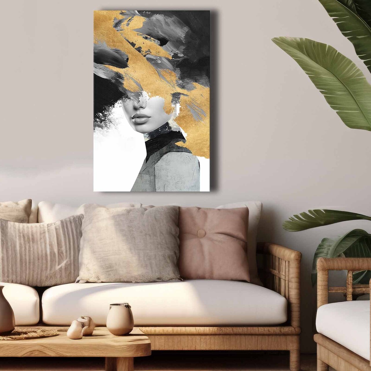 Tablou decorativ 4570softc-014 Lemn Multicolor