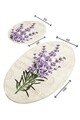 Set 2 covorase de baie, Chilai, Lavender DJT