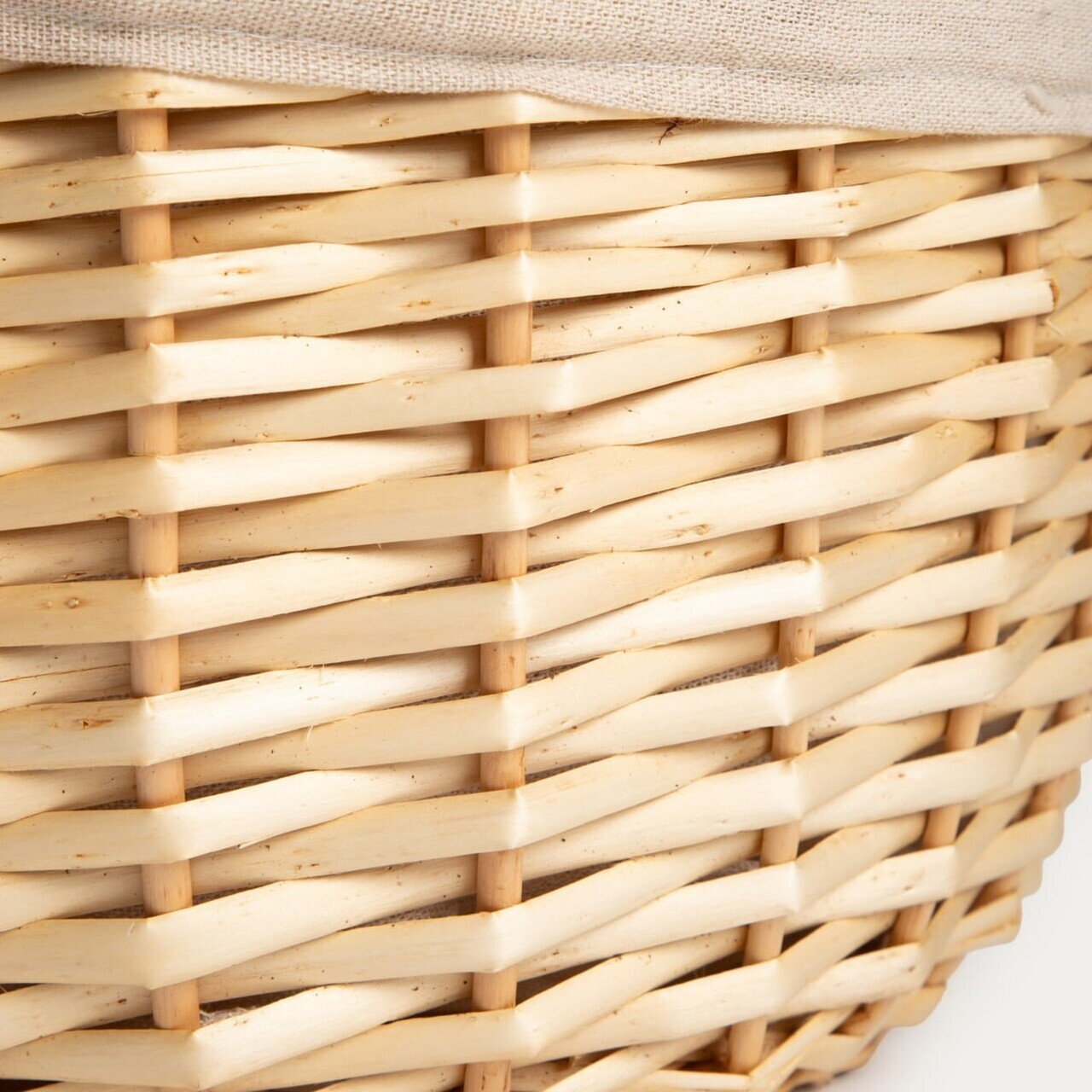Cos de picnic Elvora, Homla, 48x36x38 cm, rachita, natur/bej - view 4
