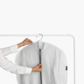 Set 2 huse pentru haine, Brabantia, Clothes Cover, 60x100 cm, nailon, transparent/gri