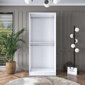 Dulap pentru haine, Hanah Home, BA159, 90x210x57.5 cm, Alb