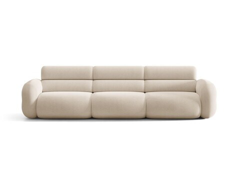 Canapea 4 locuri, Neo, Micadoni Home, 305x100x83 cm, tesatura Boucle, bej