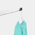 Uscator de rufe rotativ cu 4 brate, Brabantia, Essential Metallic, 40 m capacitate de uscare, otel, gri