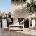 Set masute de cafea, Hanah Home, Amon, PAL melaminat, Alb