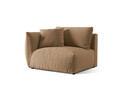 Modul stanga pentru canapea, 1 loc, Chris-184, Micadoni Home, 130x100x80 cm, catifea, bej sand