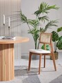 Set masă și scaune (4 piese), Fairfax, Lova, Natural