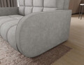 Canapea extensibila 3 locuri ELTAP, Deverio, 154x103x83 cm, lemn/poliester, gri deschis