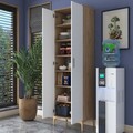 Dulap multifunctional, Rani, JE102, 60x198 cm, PAL, Nuc/Alb