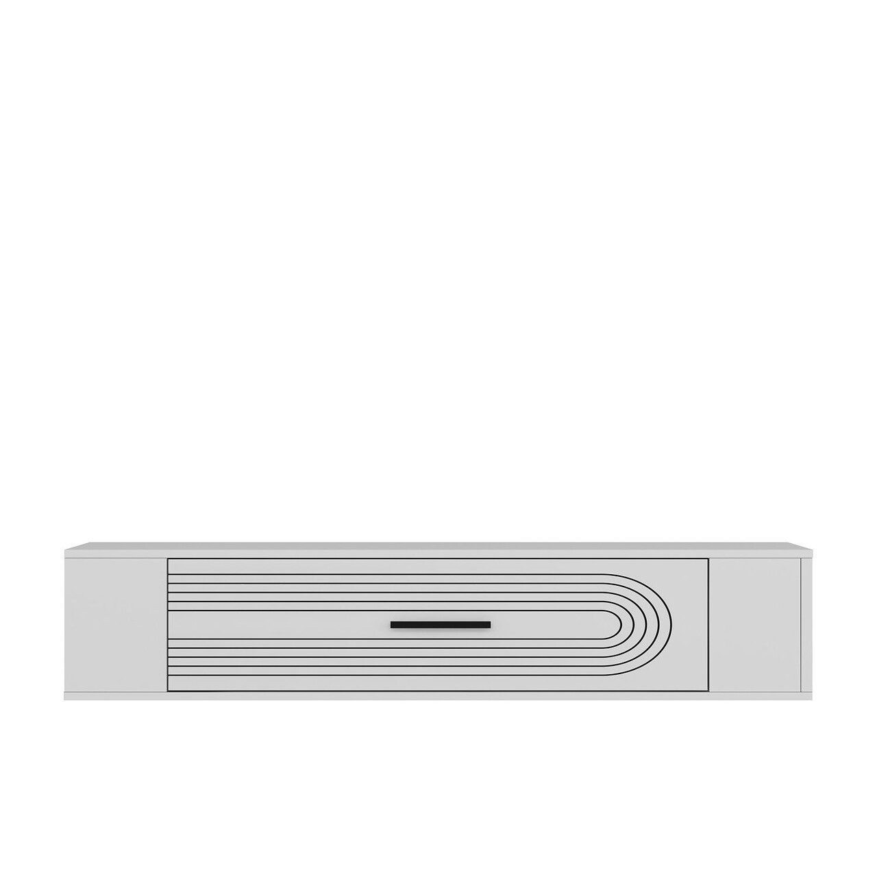Comoda TV, Hanah Home, Restol 3, 120x33.2x26.4 cm, PAL , Alb - view 4