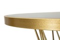 Masa de bar Tower, Mauro Ferretti, 70x103 cm, fier/sticla, auriu/negru