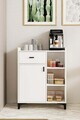 Dulap multifunctional, Hanah Home, Pidas, 80x102x40 cm, Alb