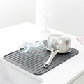 Scurgator vase, Brabantia, SinkSide, 32.5x43.8x0.9 cm, silicon, gri inchis