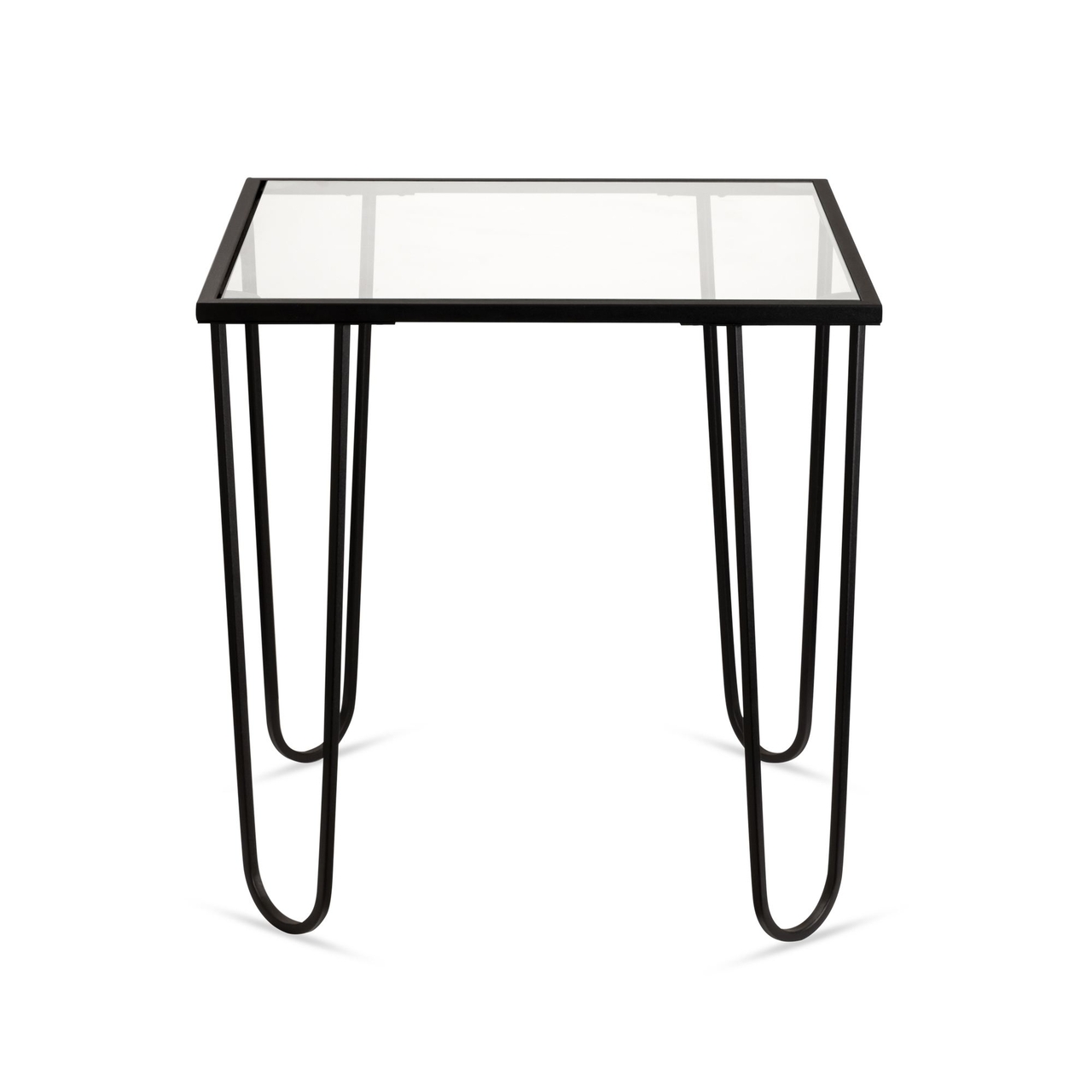 Masuta de cafea, Hanah Home, Shb-032, 53x55x53 cm, Negru/Transparent - view 4
