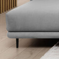 Coltar extensibil stanga 4 locuri ELTAP, LT-03NU, Dalia, 289x190x95 cm, lemn/poliester, gri deschis