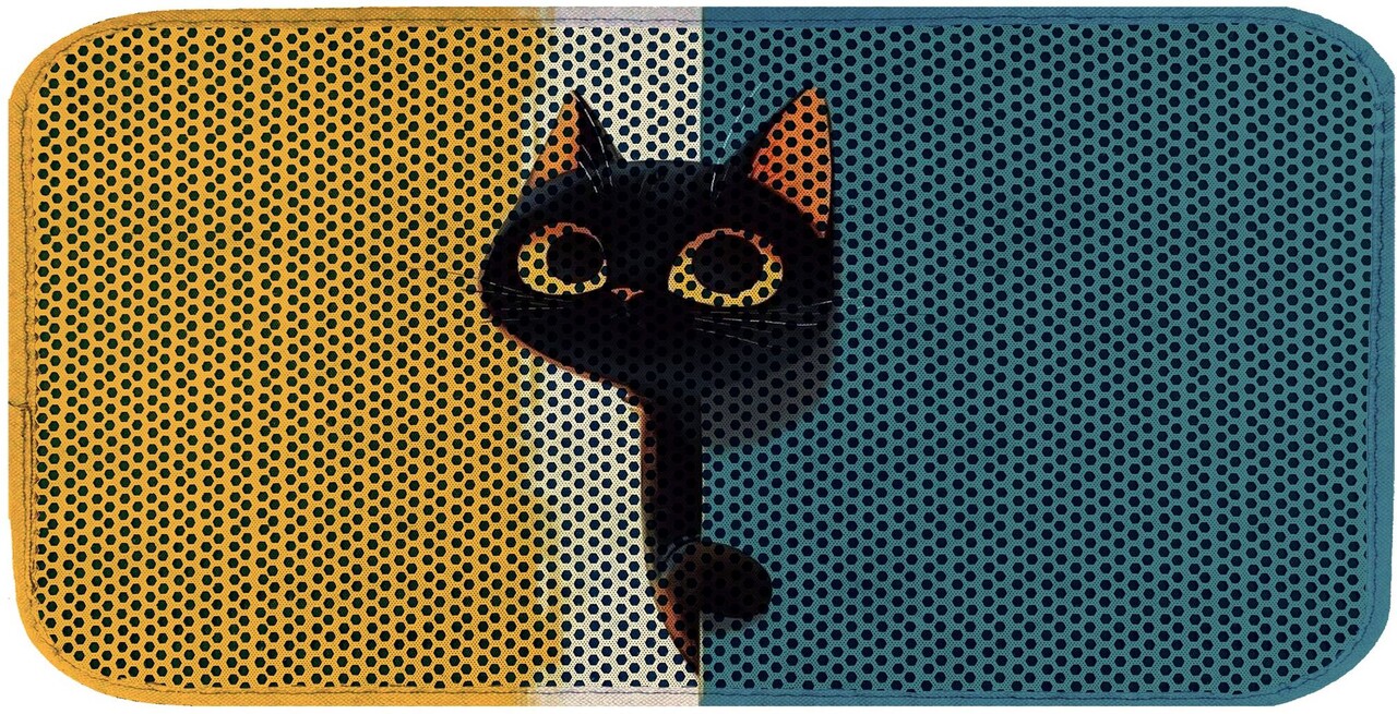 Covoras litiera pentru colectarea granulelor de nisip, Paws &amp; Whiskers, Cat Lıtter Mat 11, Multicolor - view 2