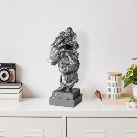 Decoratiune, Yak-032-B, Poliester, Argintiu