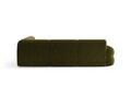 Coltar simetric 7 locuri, Neo, Micadoni Home, 295x295x83 cm, tesatura Boucle, verde oliv inchis