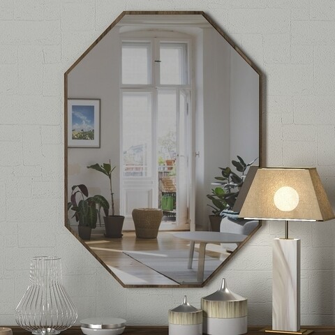 Oglinda de perete Lost, Tera Home, 45x2x70 cm, maro