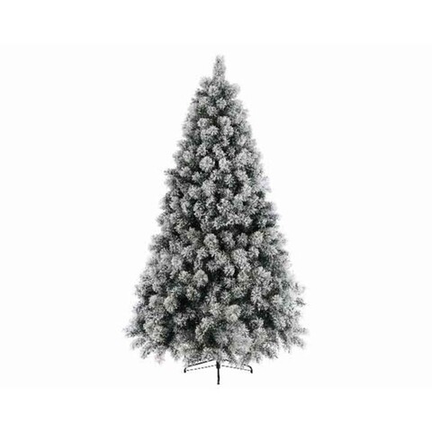 Brad de Craciun Vancouver, Decoris, H180 cm, verde/alb