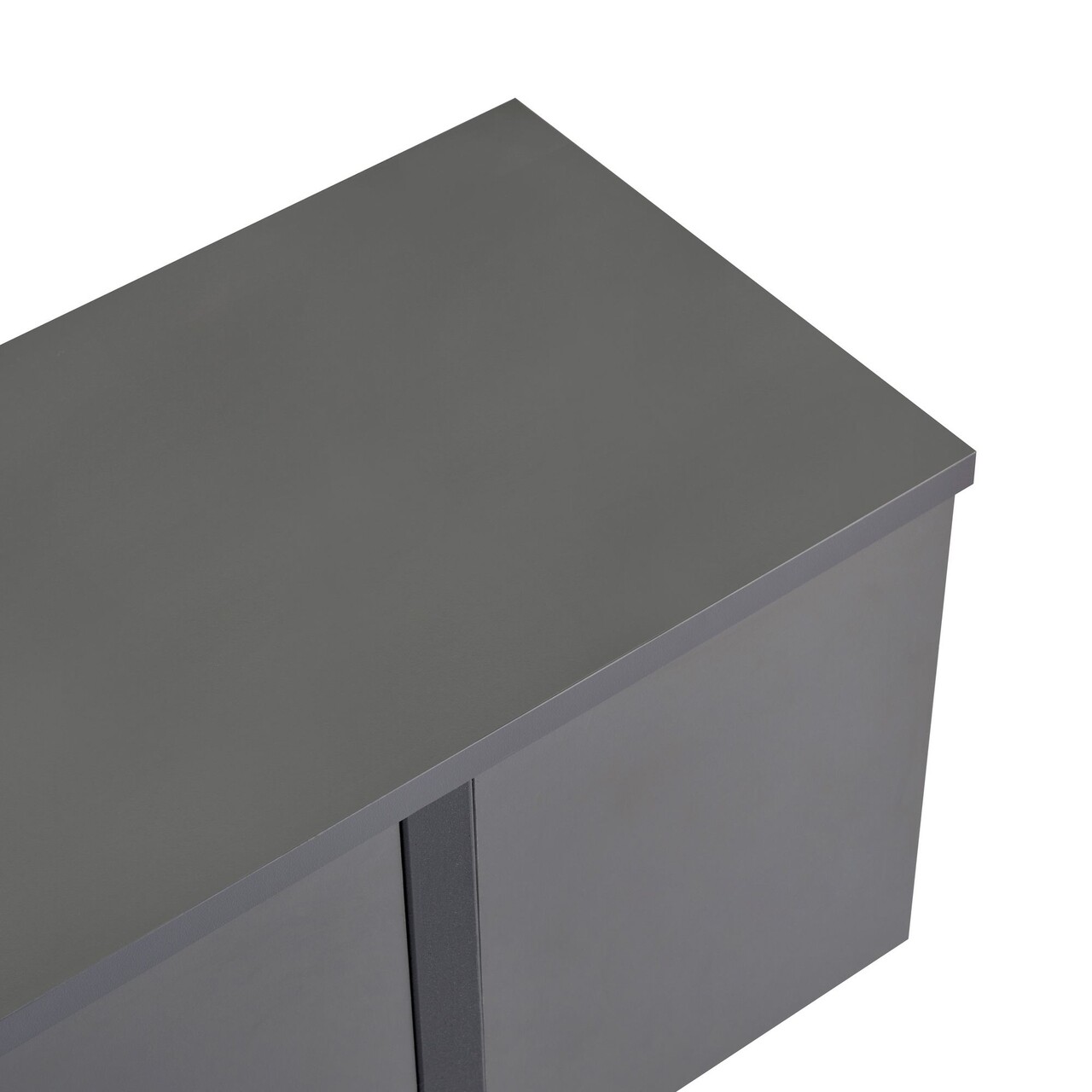 Comoda TV, Nordure, Onera, 180x50x30 cm, Antracit / Negru - imagine 5