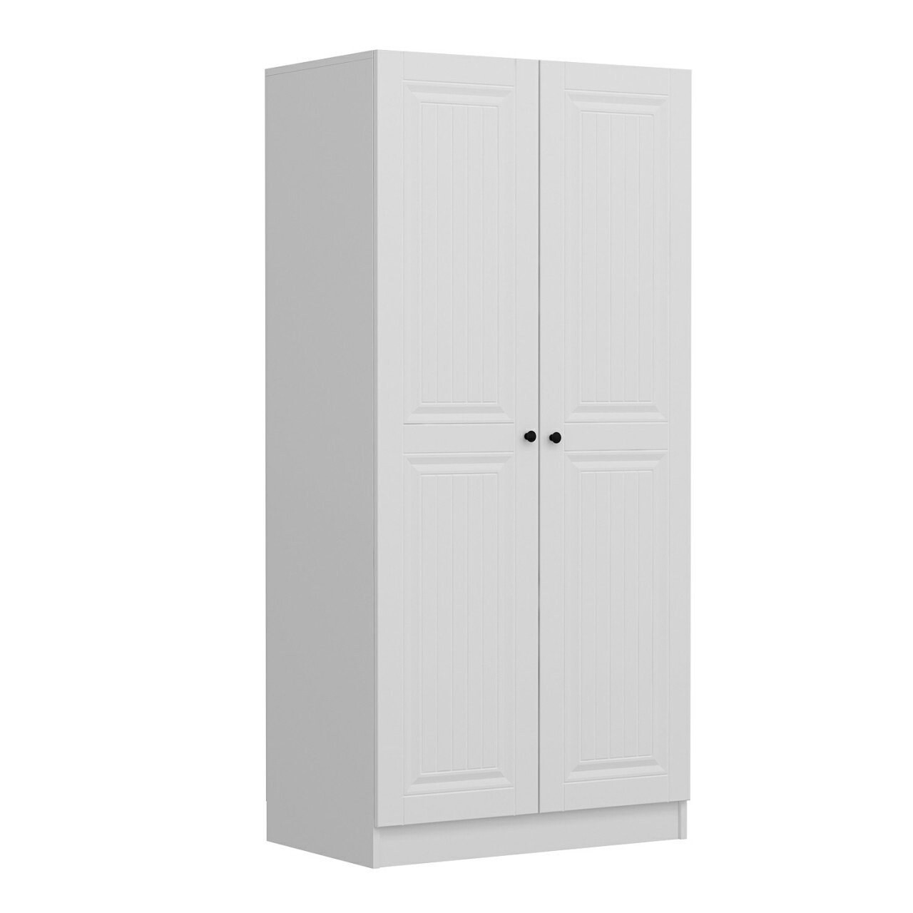 Dulap pentru haine, Minerva, Kale Membran White, 90x190x52 cm, PAL, Alb - 2 | YEO