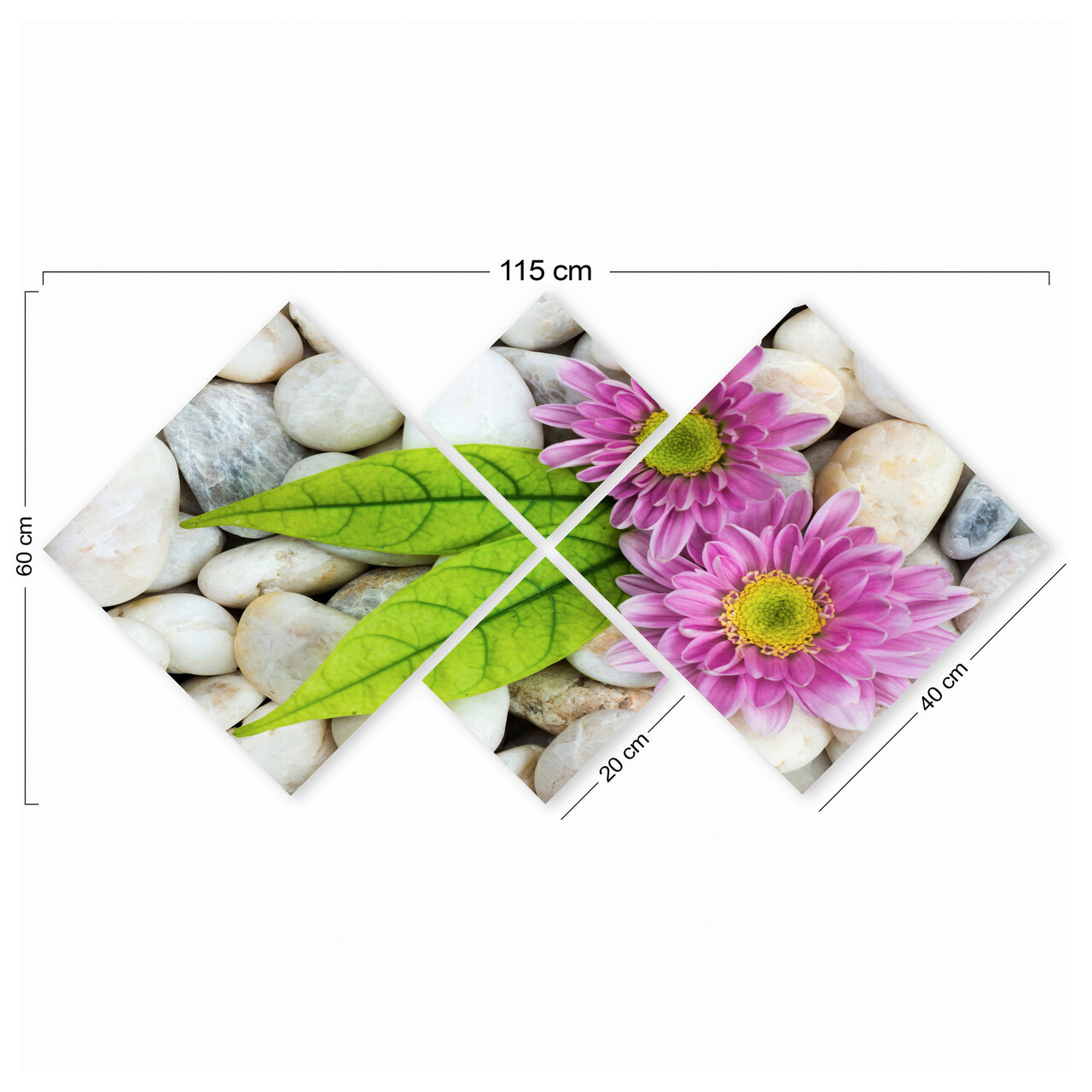 Set 4 tablouri decorative, 4MDF82417204, MDF, Imprimat UV, Multicolor