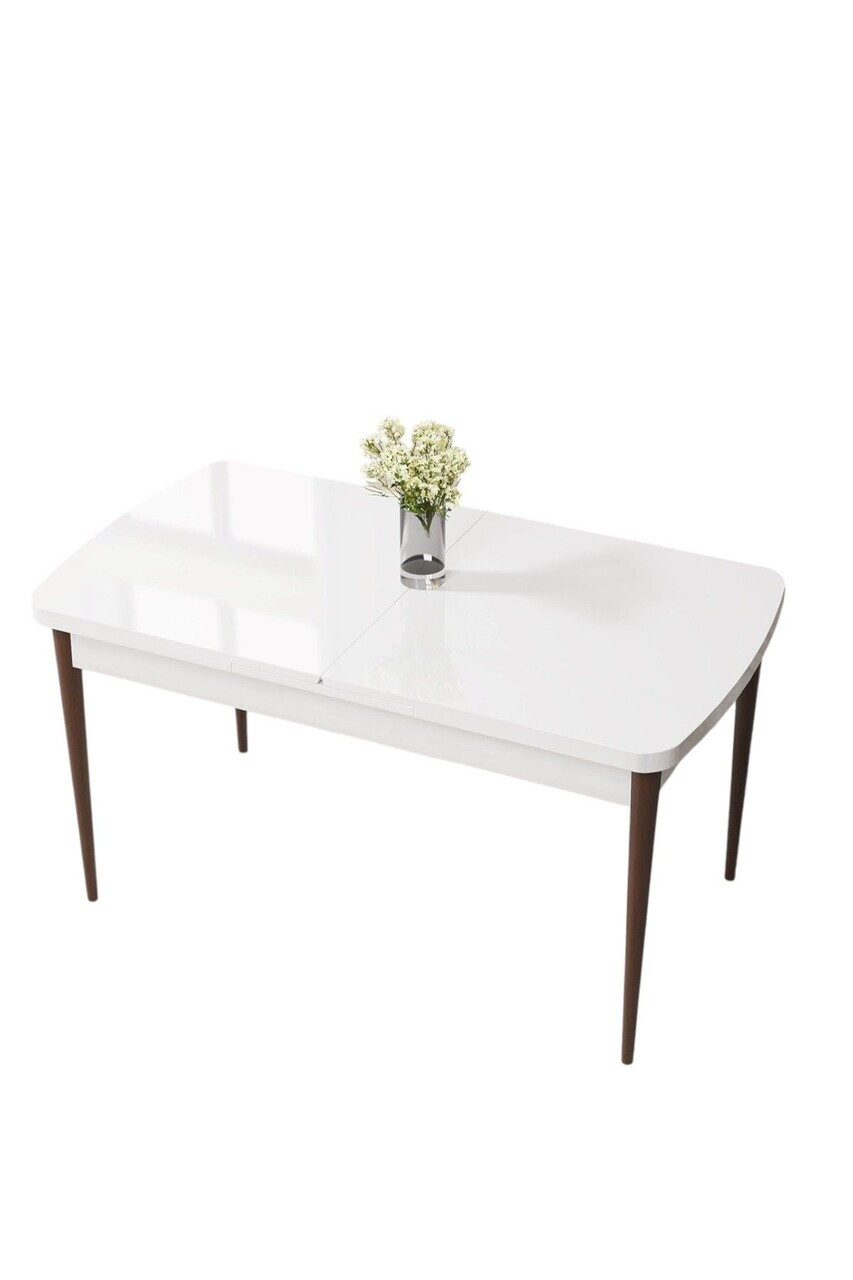 Masa, Hanah Home, Nix, 114x78x70 cm, Alb/Maro — imaginea 2