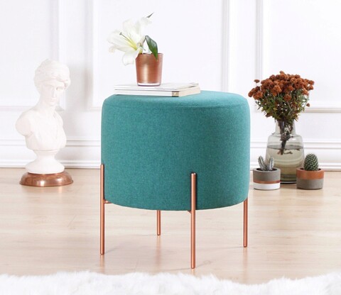 Fotoliu puf, fluffe, 209flf1176, 50% bumbac, 50% in, verde deschis