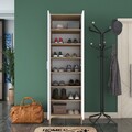 Cuier de perete, Rani, EA116 -2746, 60x198 cm, PAL, Nuc/Alb