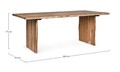 Masa Eneas, Bizzotto, 200x95x77 cm, lemn de salcam